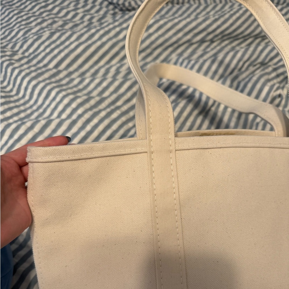 NWT natural L.L Bean medium boat and tote - Picture 2 of 6